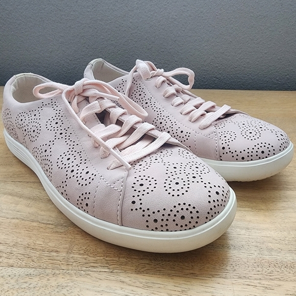 Cole Haan Cream Grand OS Crosscourt Perforated Sneaker Shoes Womens 7 - Picture 8 of 11